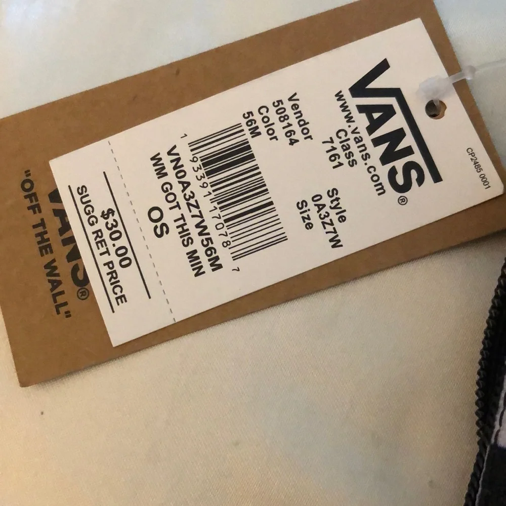 Vans Got This Mini Nylon Backpack Black & White Checkered Print NWT